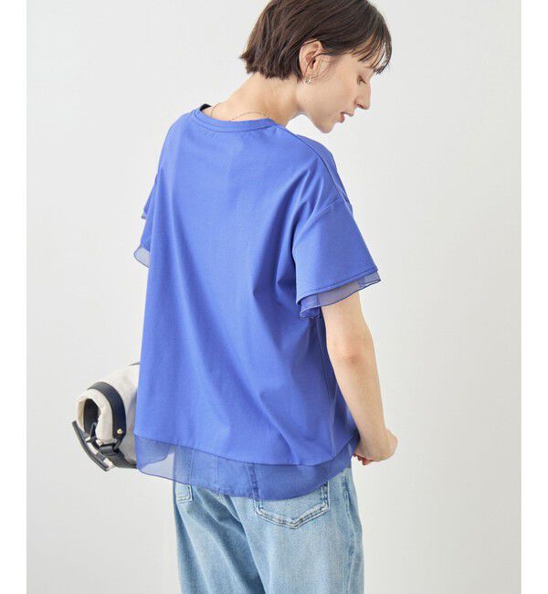 Rope&rsquo;Picnic「70シルケットシアードッキングトップス/着丈が選べる・UVカット・接触冷感」|Tシャツ・カットソー|