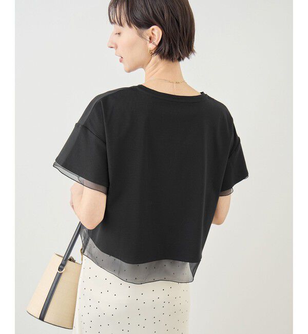 Rope&rsquo;Picnic「70シルケットシアードッキングトップス/着丈が選べる・UVカット・接触冷感」|Tシャツ・カットソー|