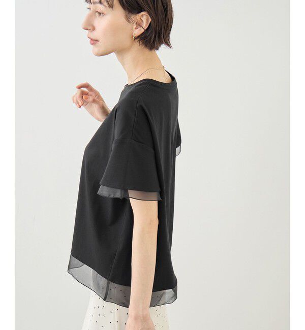 Rope&rsquo;Picnic「70シルケットシアードッキングトップス/着丈が選べる・UVカット・接触冷感」|Tシャツ・カットソー|