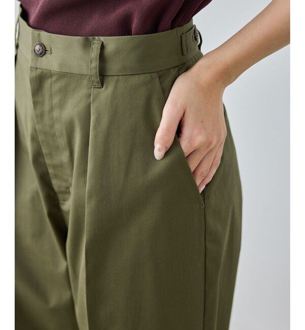 Rope&rsquo;Picnic「【cahoさんコラボ】低身長・小柄さんサイズ ウエストタックチノパンツ」|チノ|