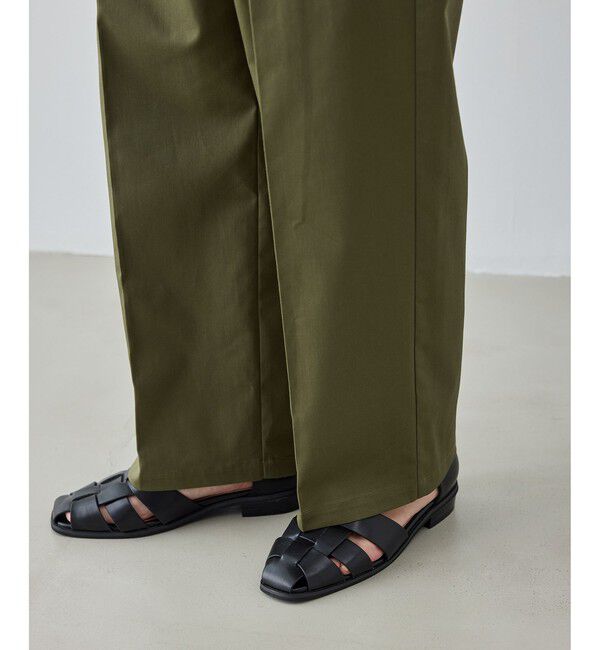 Rope&rsquo;Picnic「【cahoさんコラボ】低身長・小柄さんサイズ ウエストタックチノパンツ」|チノ|