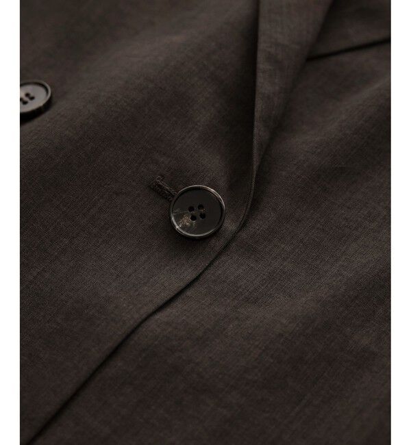 Rope&rsquo;Picnic「【cahoさんコラボ】低身長・小柄さんサイズ エアリーリネンライク ダブルジャケット」|テーラードジャケット|