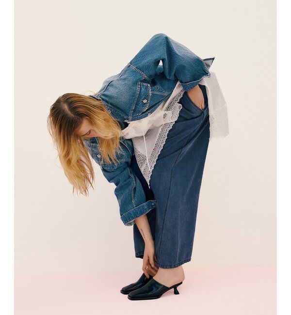 ADAM ET ROPE'「スクエアミュール」|サンダル|