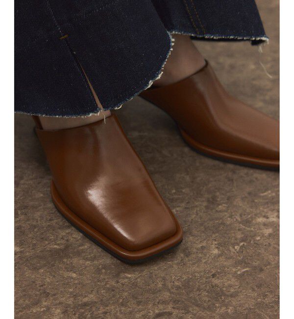 ADAM ET ROPE'「スクエアミュール」|サンダル|