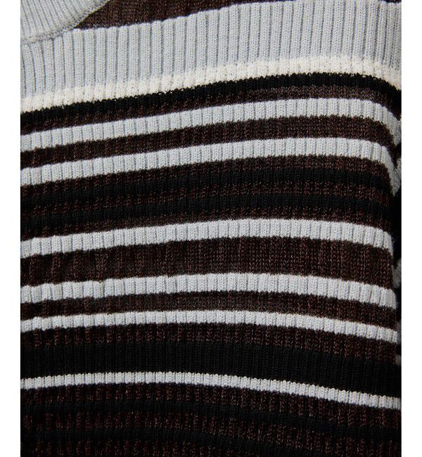 ADAM ET ROPE'「マルチボーダーカーディガン」|カーディガン|