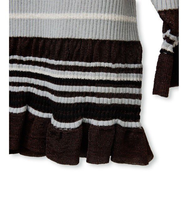 ADAM ET ROPE'「マルチボーダーカーディガン」|カーディガン|