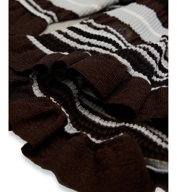 ADAM ET ROPE'「マルチボーダーカーディガン」|カーディガン|