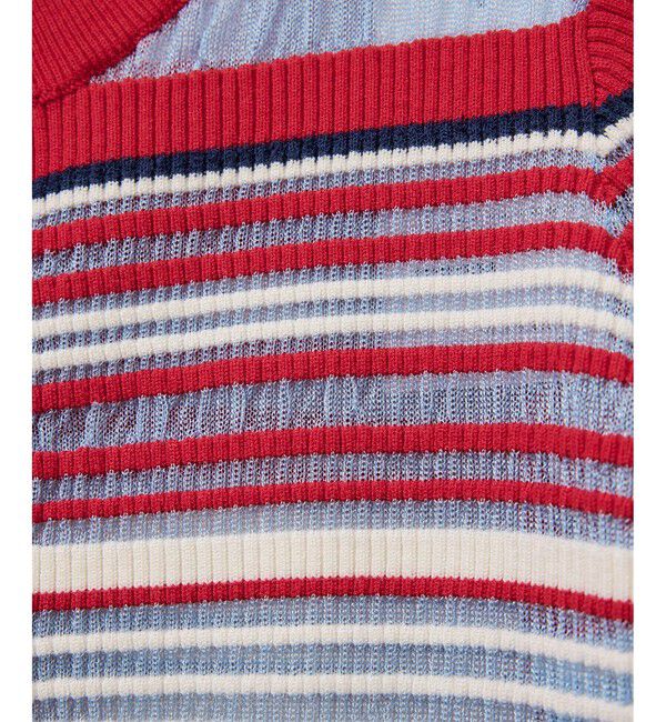 ADAM ET ROPE'「マルチボーダーカーディガン」|カーディガン|