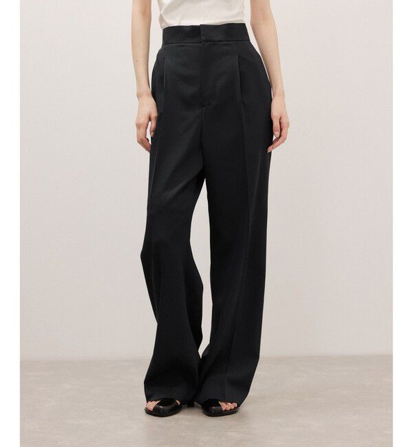 ADAM ET ROPE'「【サステナブル】ナロースラックス/接触冷感/防シワ/遮熱/UVカット」|スラックス|