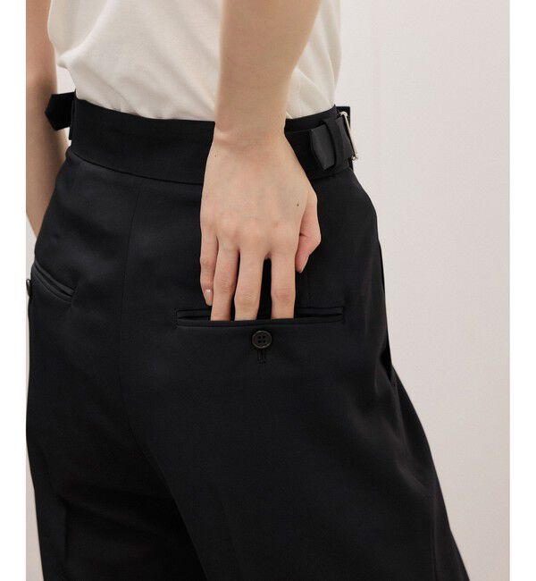 ADAM ET ROPE'「【サステナブル】ナロースラックス/接触冷感/防シワ/遮熱/UVカット」|スラックス|