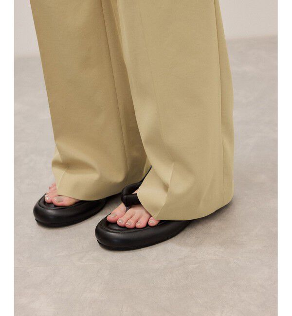 ADAM ET ROPE'「【サステナブル】ナロースラックス/接触冷感/防シワ/遮熱/UVカット」|スラックス|