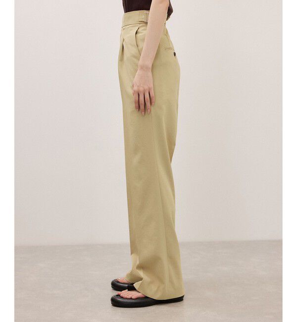 ADAM ET ROPE'「【サステナブル】ナロースラックス/接触冷感/防シワ/遮熱/UVカット」|スラックス|