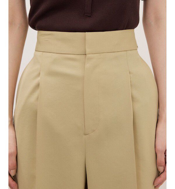 ADAM ET ROPE'「【サステナブル】ナロースラックス/接触冷感/防シワ/遮熱/UVカット」|スラックス|