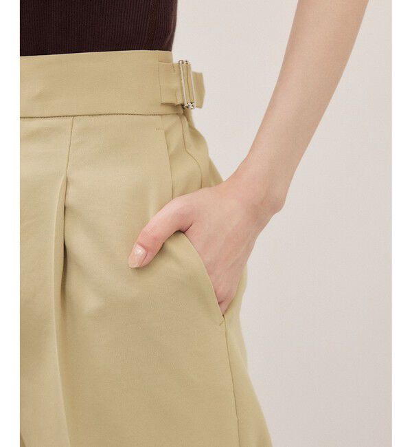 ADAM ET ROPE'「【サステナブル】ナロースラックス/接触冷感/防シワ/遮熱/UVカット」|スラックス|