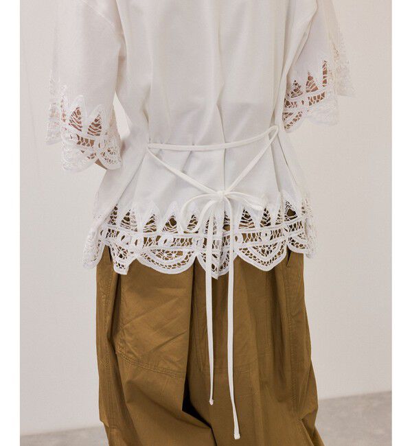 ADAM ET ROPE'「レースコンビT」|Tシャツ・カットソー|