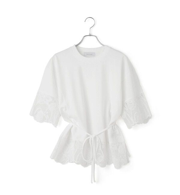 ADAM ET ROPE'「レースコンビT」|Tシャツ・カットソー|