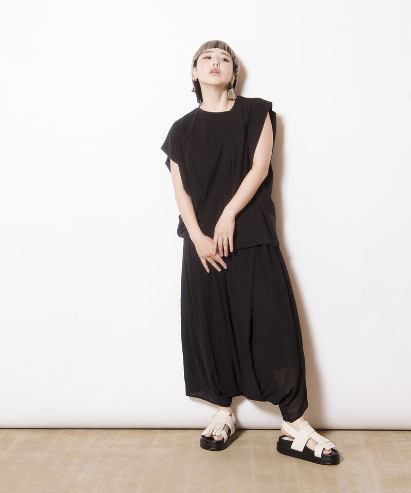  「アシンメトリータックTシャツ」|Tシャツ・カットソー|