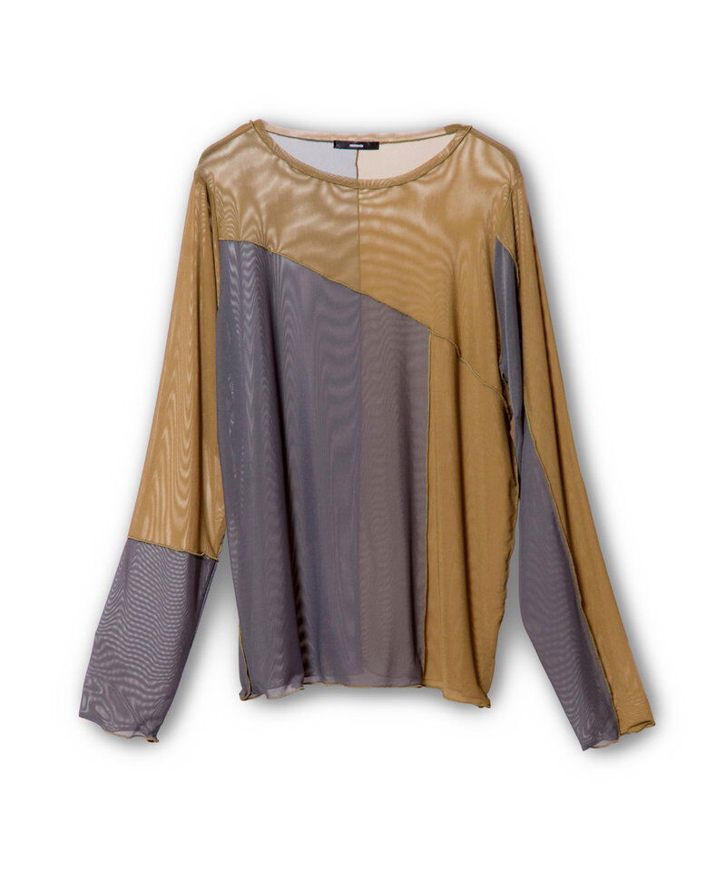  「メロー切替長袖Tシャツ」|Tシャツ・カットソー|