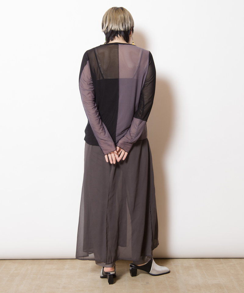  「メロー切替長袖Tシャツ」|Tシャツ・カットソー|