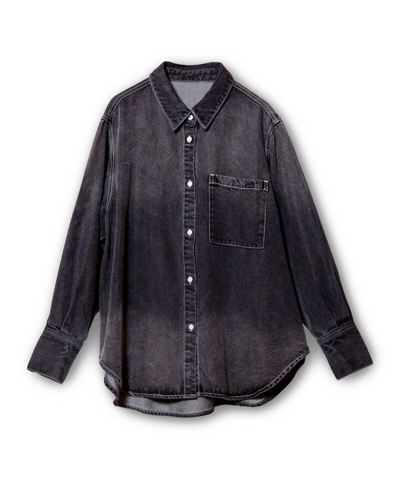  「セルロースデニムバックタックシャツ」|シャツ・ブラウス|