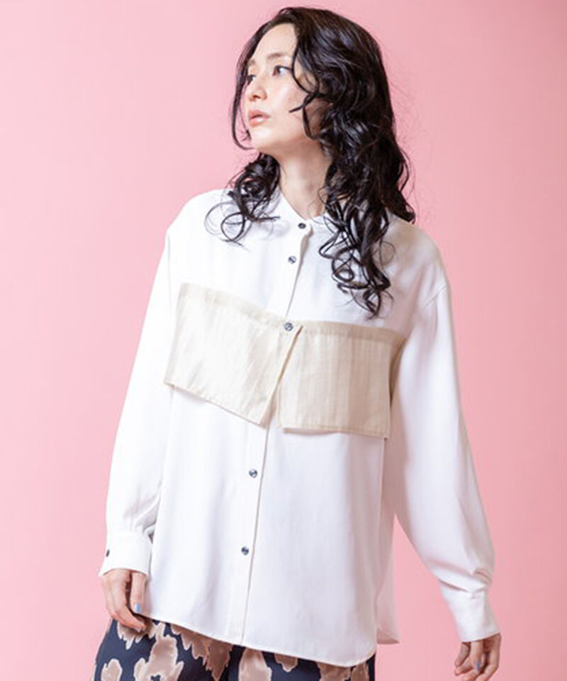  「レイヤードシャツブラウス」|シャツ・ブラウス|IVORY