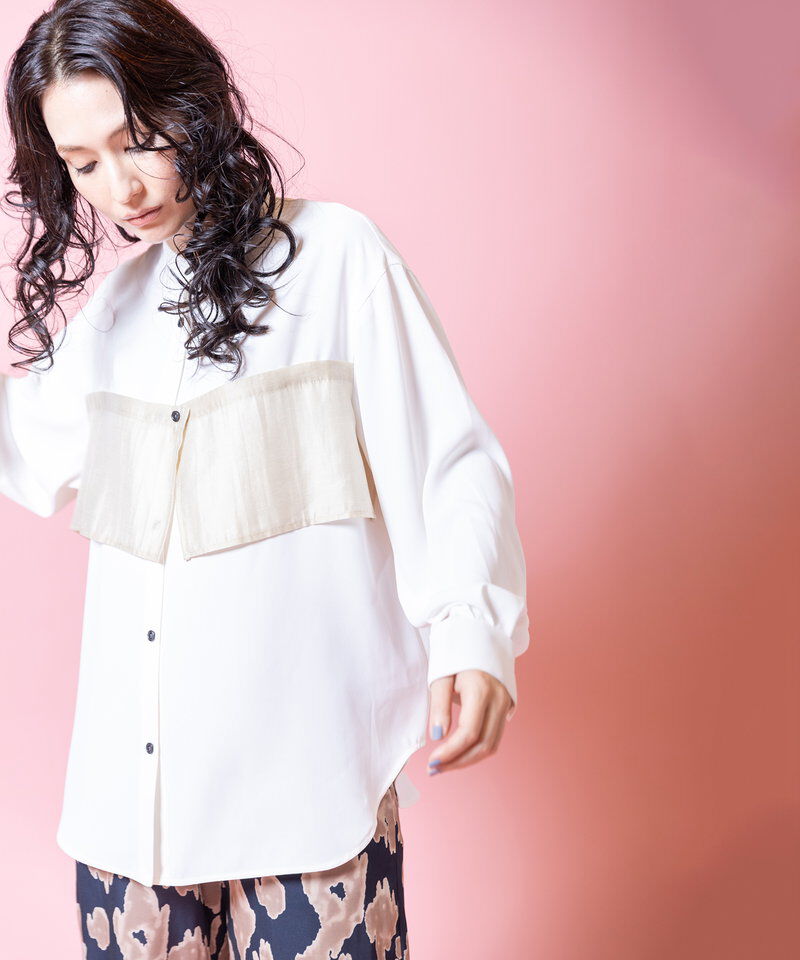  「レイヤードシャツブラウス」|シャツ・ブラウス|
