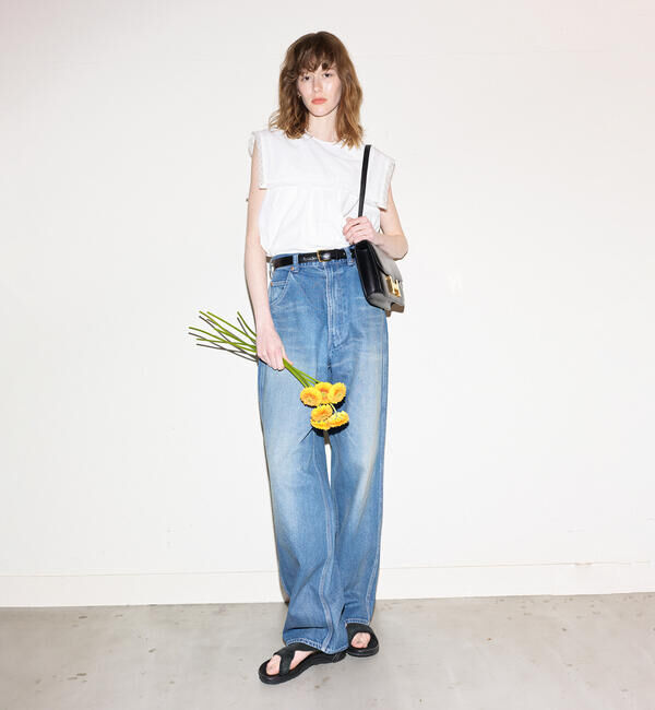  「THE SHINZONE | TOOL DENIM PANTS WOMEN」|デニム|BLUE