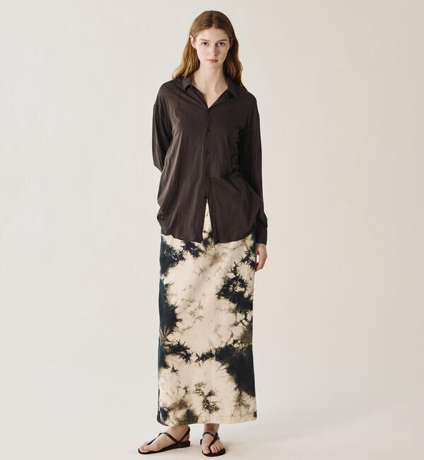 UNFIL「UNFIL | コットン シアージャージー レギュラーカラーシャツ WOMEN」|シャツ・ブラウス|