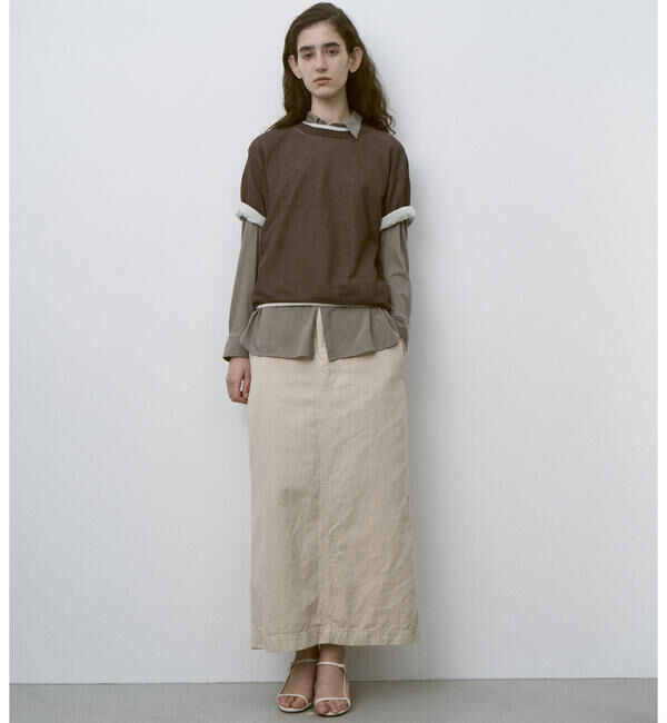 UNFIL「UNFIL | コットン シアージャージー レギュラーカラーシャツ WOMEN」|シャツ・ブラウス|