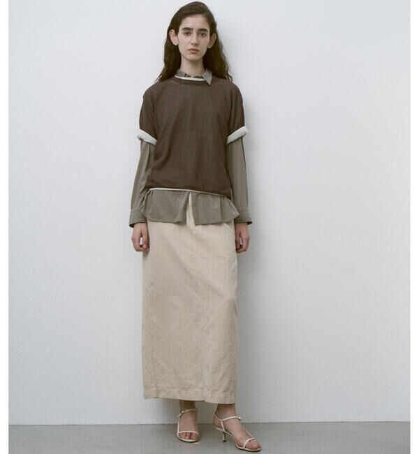 UNFIL「UNFIL | コットン シアージャージー レギュラーカラーシャツ WOMEN」|シャツ・ブラウス|