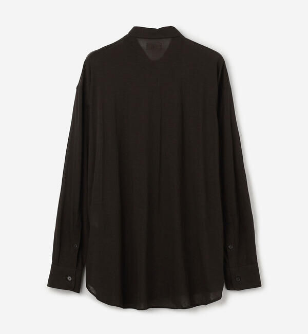 UNFIL「UNFIL | コットン シアージャージー レギュラーカラーシャツ WOMEN」|シャツ・ブラウス|