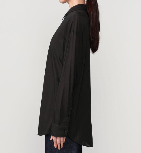 UNFIL「UNFIL | コットン シアージャージー レギュラーカラーシャツ WOMEN」|シャツ・ブラウス|