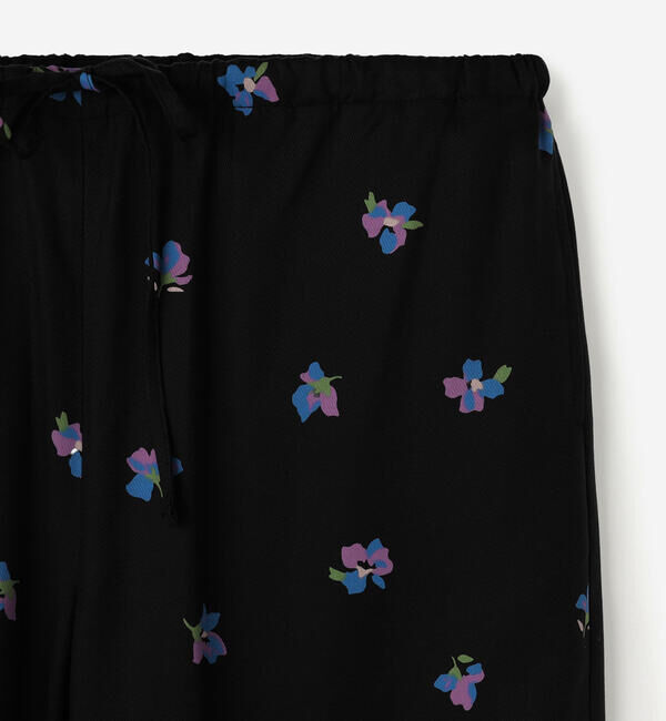 LE GLAZIK「LE GLAZIK | ツイルプリント エラスティックパンツ WOMEN」|チノ|