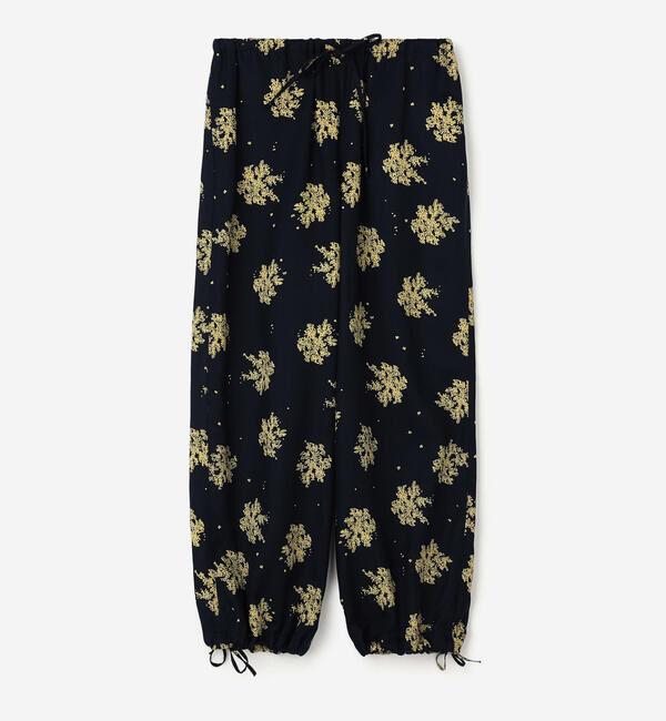 LE GLAZIK「LE GLAZIK | ツイルプリント エラスティックパンツ WOMEN」|チノ|