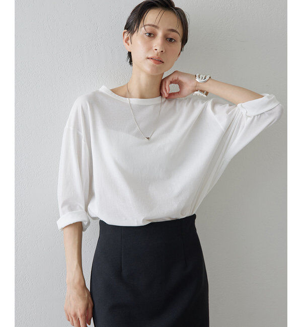  「コットンプルオーバー」|Tシャツ・カットソー|オフホワイト