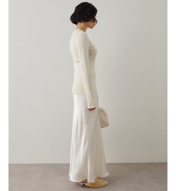  「サテンフレアスカート」|スカート|