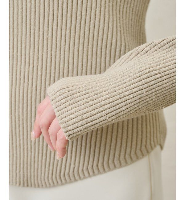  「RAW SILKレースアッププルオーバー」|ニット・セーター|