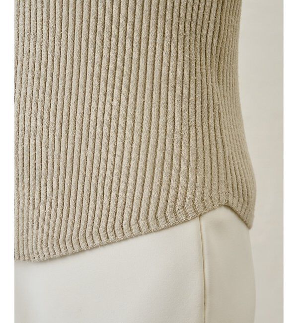  「RAW SILKレースアッププルオーバー」|ニット・セーター|