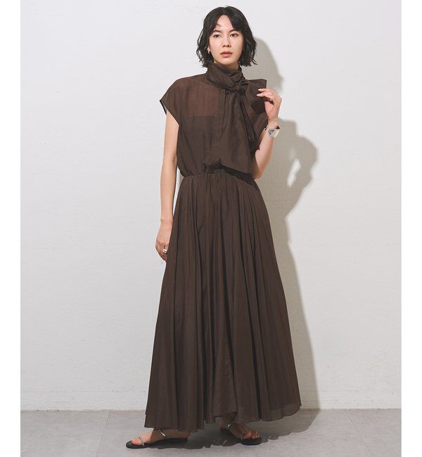  「【WEB＆一部店舗限定カラーあり】コットンシルクフレアスカート」|スカート|