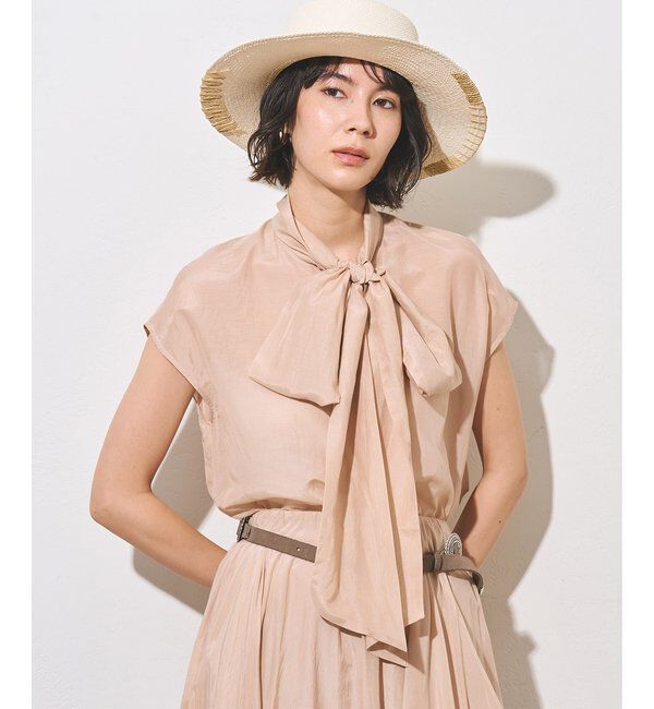  「【WEB＆一部店舗限定カラーあり】コットンシルクボウブラウス」|シャツ・ブラウス|