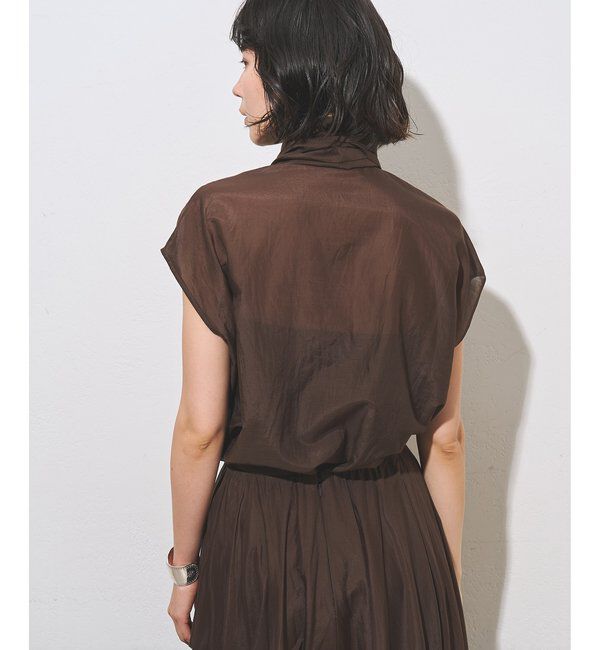  「【WEB＆一部店舗限定カラーあり】コットンシルクボウブラウス」|シャツ・ブラウス|