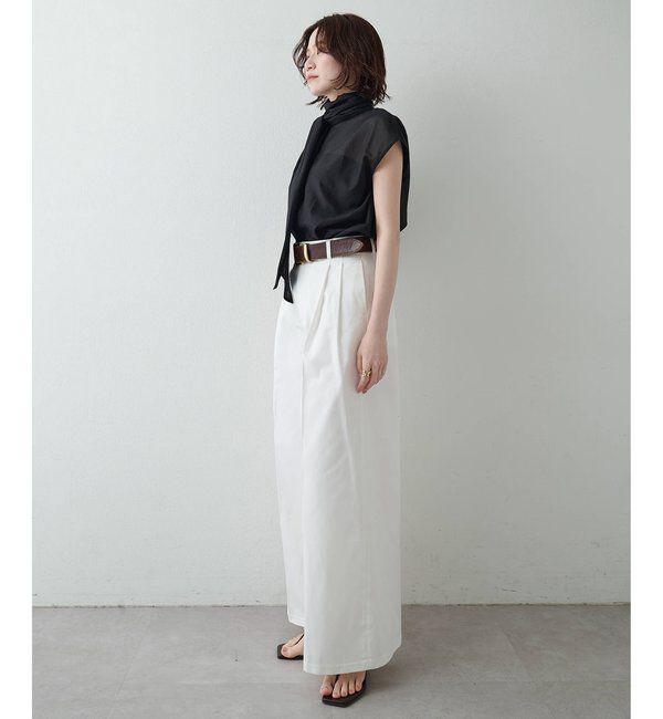  「【WEB＆一部店舗限定カラーあり】コットンシルクボウブラウス」|シャツ・ブラウス|