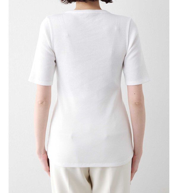  「半袖クルーネックテレコカットソー」|Tシャツ・カットソー|