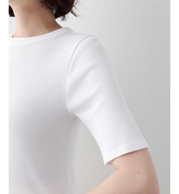  「半袖クルーネックテレコカットソー」|Tシャツ・カットソー|