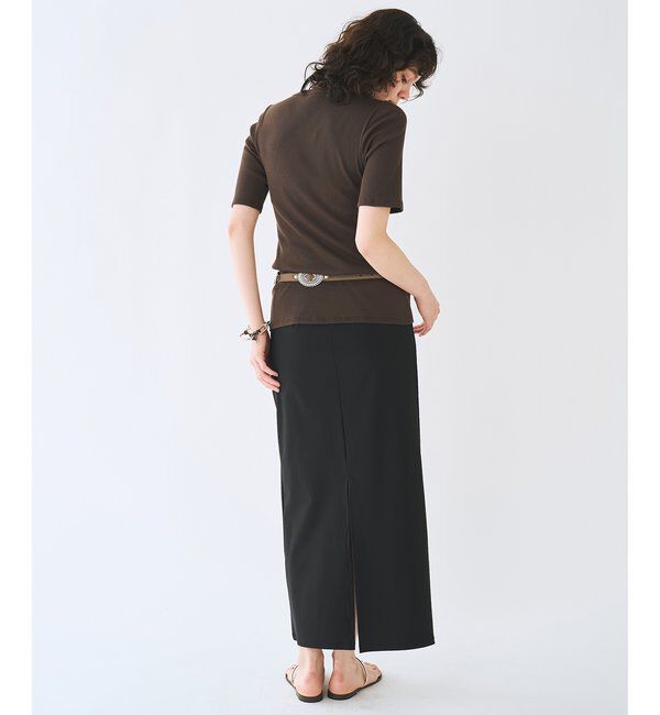  「半袖クルーネックテレコカットソー」|Tシャツ・カットソー|