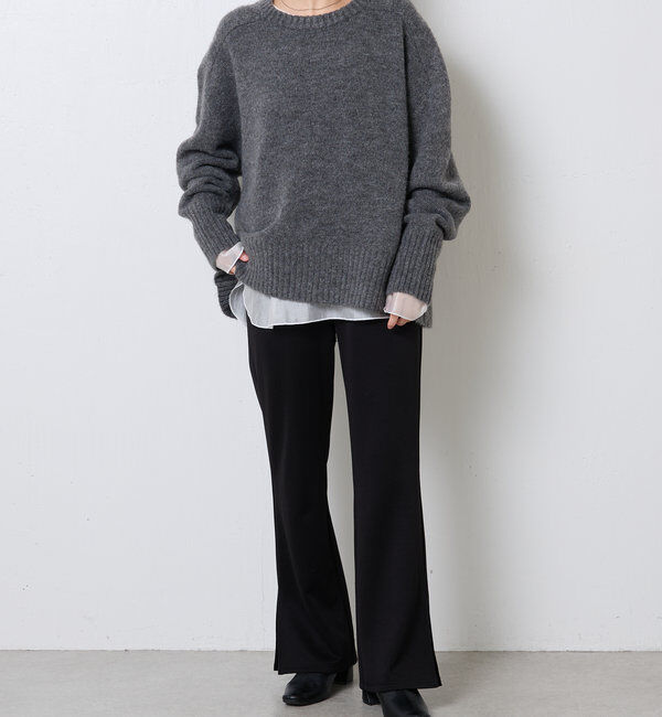  「 裾シアーロンT」|Tシャツ・カットソー|