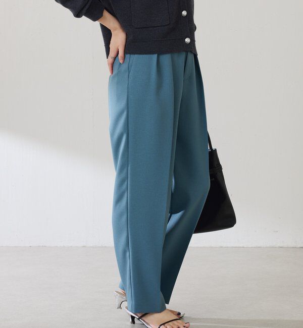  「ウールライクテーパードパンツ」|チノ|