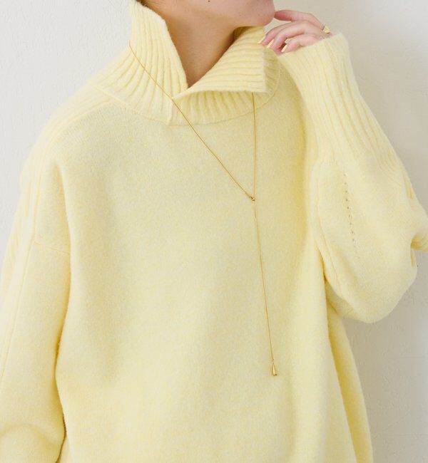  「ウール混スリットタートルニット」|ニット・セーター|