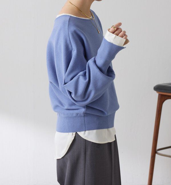  「サテンサイドドロストTブラウス」|シャツ・ブラウス|