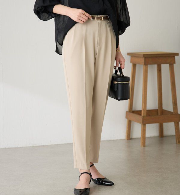  「ジャージスリムテーパードパンツ/セレモニー」|チノ|